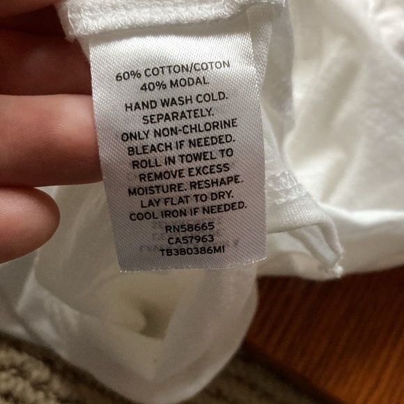 TREASURE & BOND twist tie front white top/t-shirt size XS 🥳🆕 NWT - Picture 11 of 11